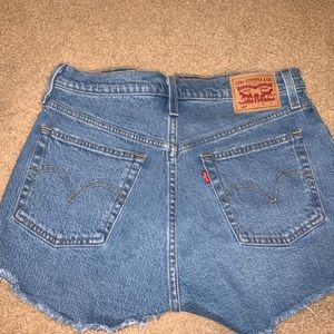 Levi 501 Style Jean Shorts Light Blue